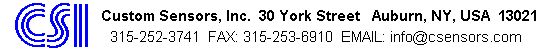 Custom Sensors Inc
